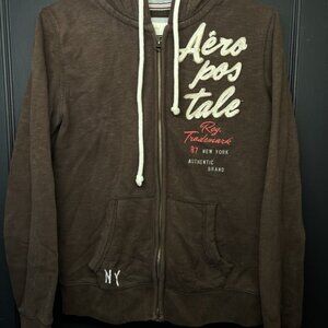 Women’s vintage Y2K Size large Aeropostale Brown Hoodie